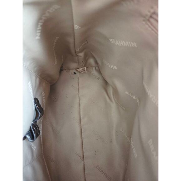 Brahmin Duxbury Satchel Petrol Magnus Croc Embossed Leather Bag Strap Dust Bag - Picture 10 of 16